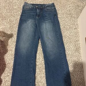 Classic Blue Straight Leg Women's Jeans